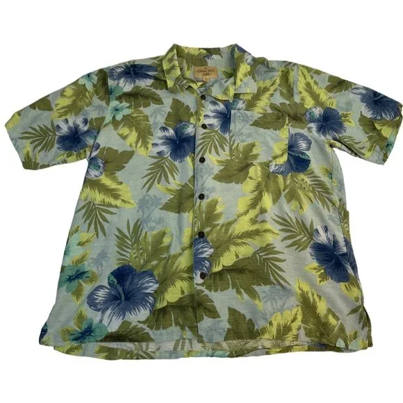 Chemise Hawaiienne Havana Jack’s Cafe Taille XL Femme - Rouge, Motifs Floraux, Occasion